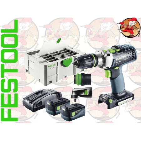 PDC18/4Li5,2-Plus-SCA Akumulatorowa wiertarko-wkrętarka Festool PDC 18/4 Li 5,2-Plus-SCA nr. 574918